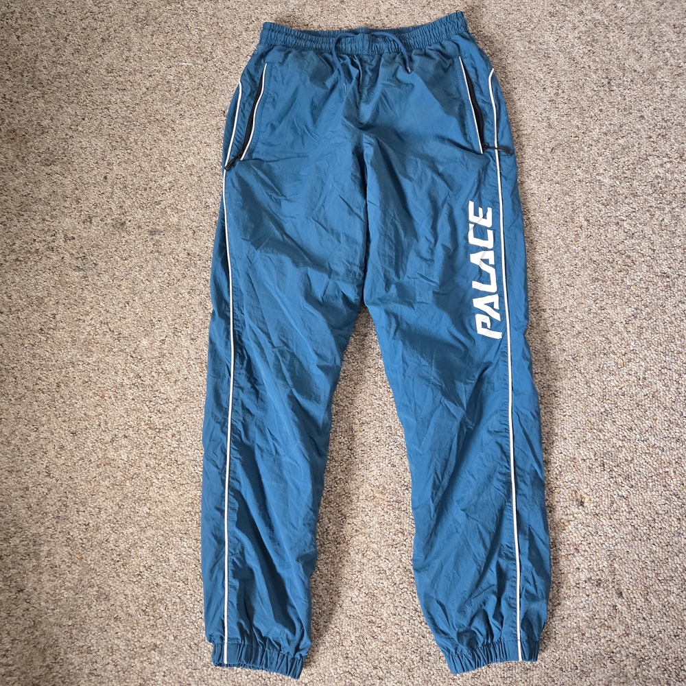 Palace Teal Track Pants with White Logo